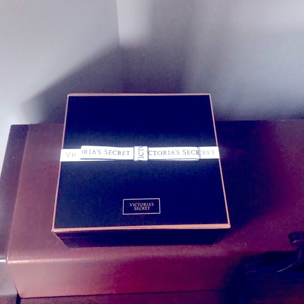 Victoria’s Secret Black Metallic Gold Copper Gift Boxes